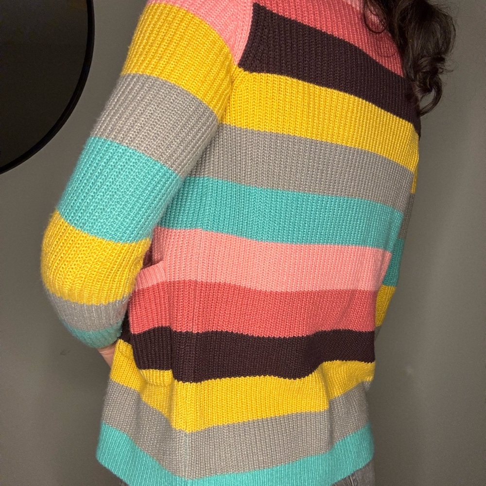 Colorful Striped Women's Sweater